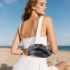 Premium luxury acrylic seashell women's evening handbag Black