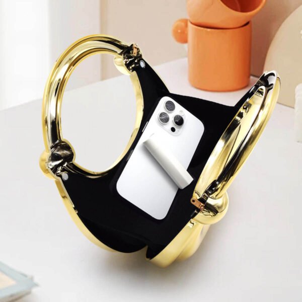 Premium Luxury Acrylic Evening Handbag for Women Gold