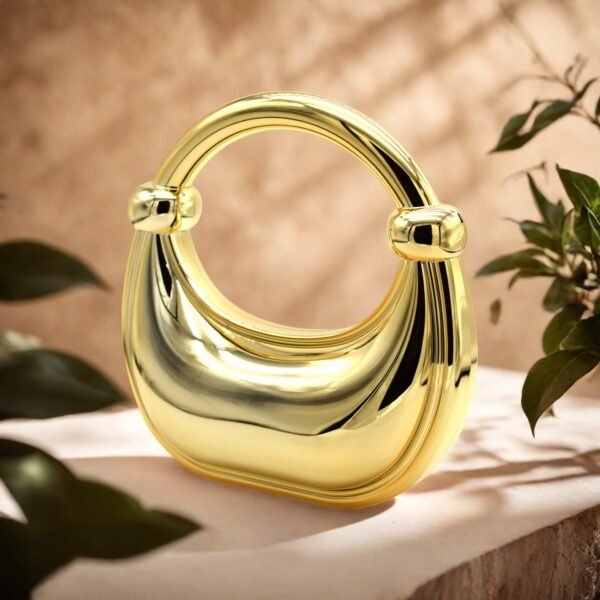 Premium Luxury Acrylic Evening Handbag for Women Gold