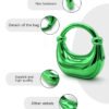 Premium Luxury Acrylic Evening Handbag for Women Green