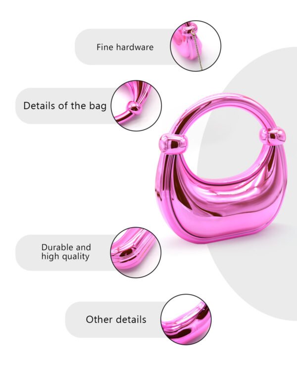 Premium Luxury Acrylic Evening Handbag for Women Pink