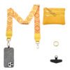 未标题-f Phone Lanyard Crossbody Strap Yellow grid