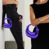 Premium Luxury Acrylic Evening Handbag for Women Purple