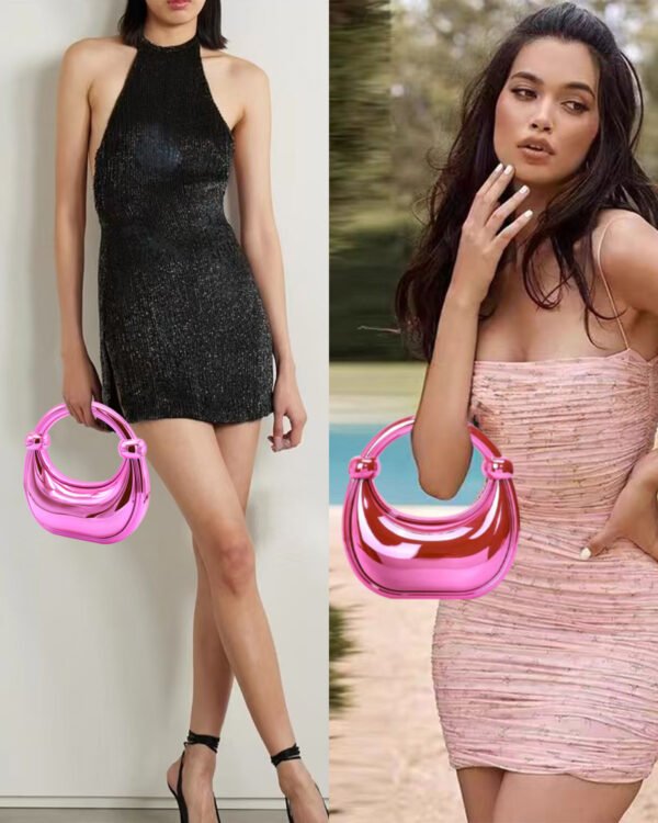 Premium Luxury Acrylic Evening Handbag for Women Pink