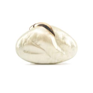 白色 Premium luxury acrylic pearl women's evening handbag