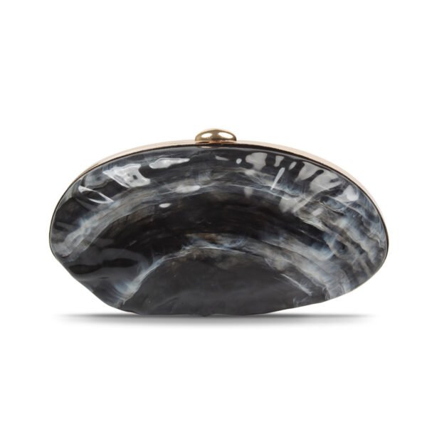 Premium luxury acrylic seashell women's evening handbag Black