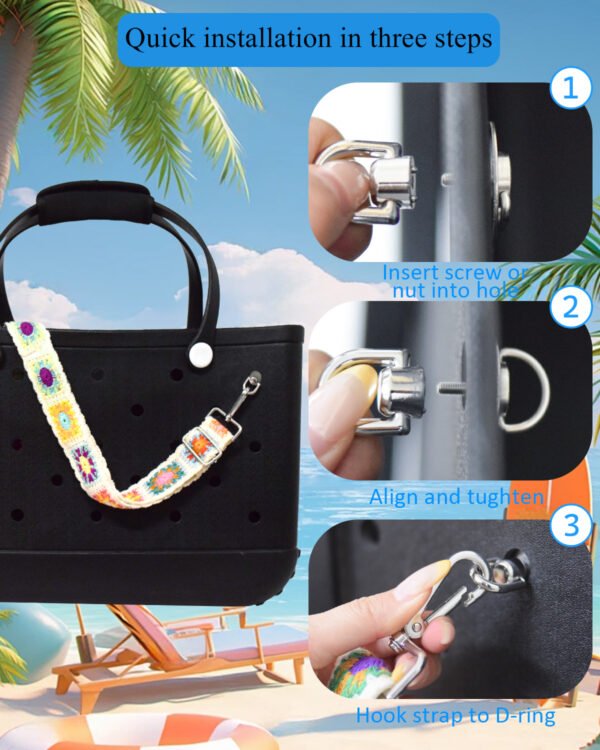 Bag Strap & Phone Holder for Bogg Bag Accessories, Adjustable Crossbody Shoulder Strap