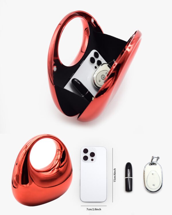 Premium Luxury Acrylic Evening Handbag for Women Red