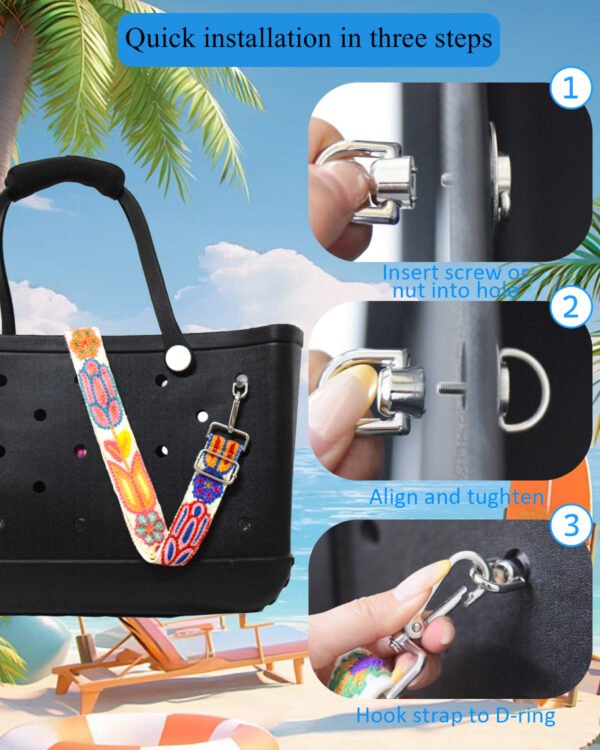 Bag Strap & Phone Holder for Bogg Bag Accessories, Adjustable Crossbody Shoulder Strap