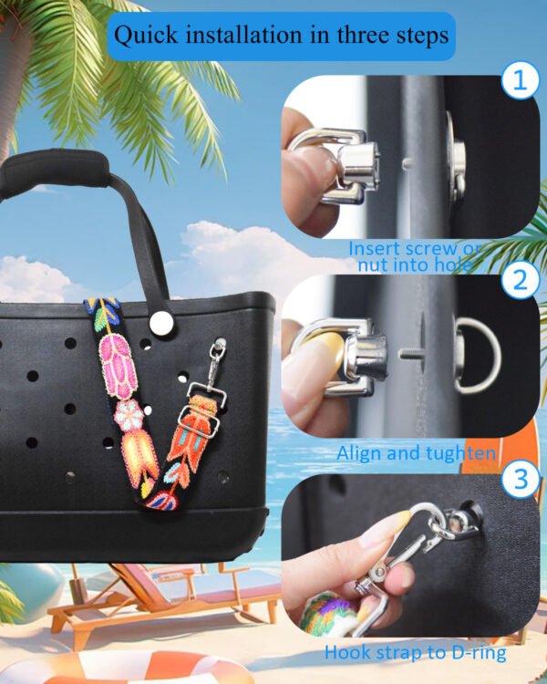 Bag Strap & Phone Holder for Bogg Bag Accessories, Adjustable Crossbody Shoulder Strap