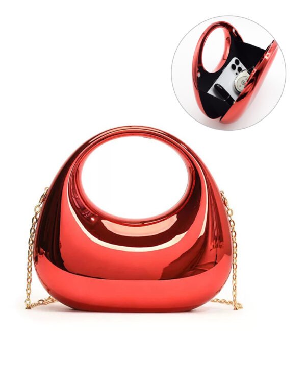 Premium Luxury Acrylic Evening Handbag for Women Red