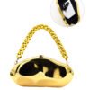 Ladies ‘wedding Party Dinner Bag,Metal Chain Shoulder Bag Gold