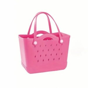 主图-07 EVA beach bag with lightning pattern pink