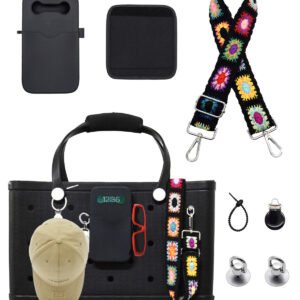 未标题-1 Bag Strap & Phone Holder for Bogg Bag Accessories, Adjustable Crossbody Shoulder Strap