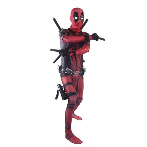 9139724153_19992802472 Deadpool Deluxe Full Tights Halloween Costume